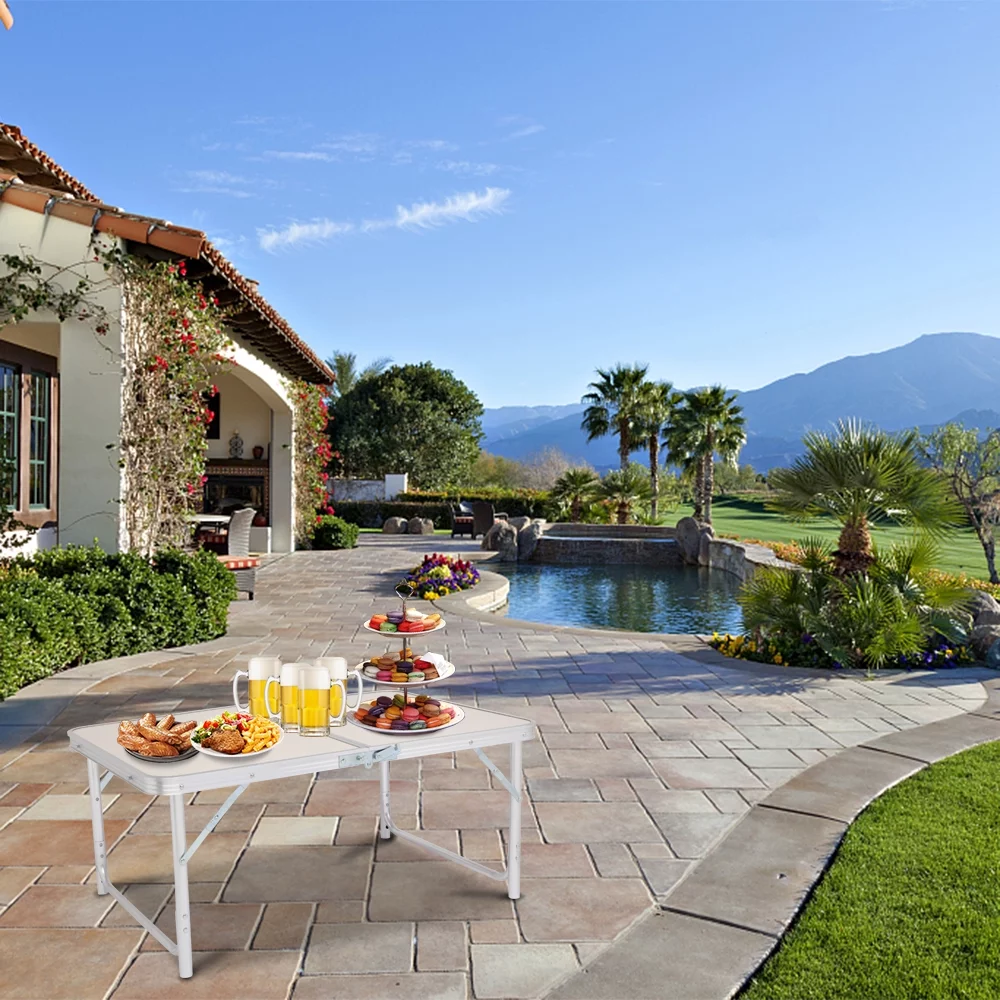 Ktaxon 3 Feet Portable Folding Table Outdoor Picnic Camping Party Table