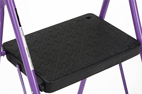 COSCO 2-Step Big Step, Steel Step Stool, Gray