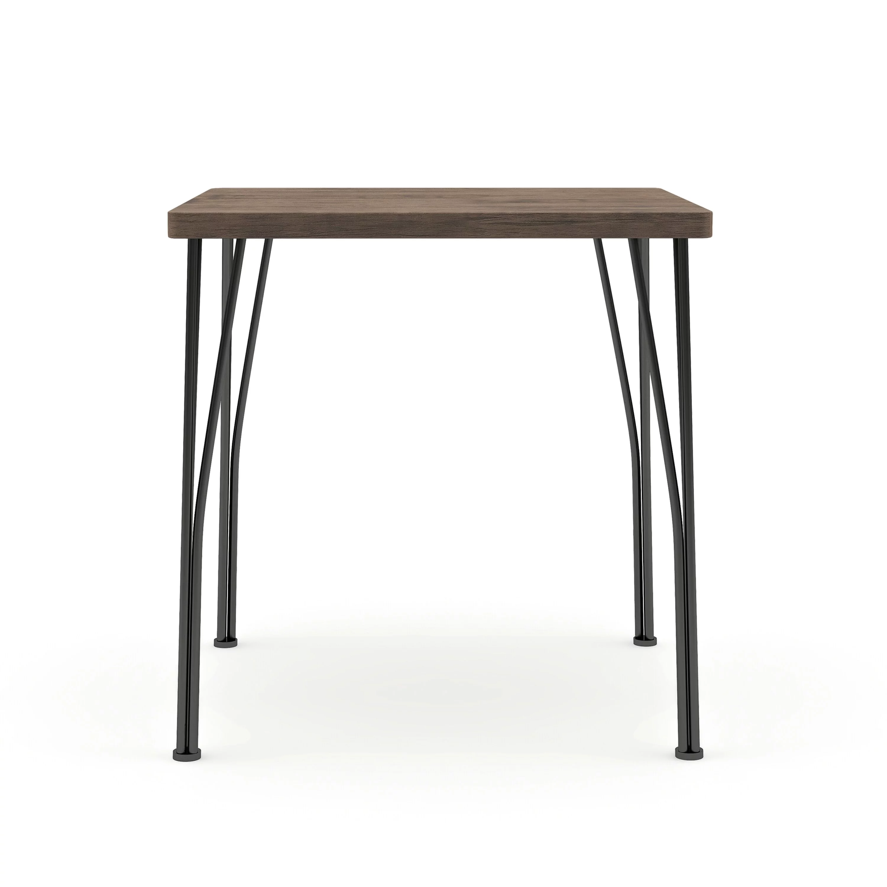 Denhour DH BASIC Small Space 2-Person Dining Set by  Natural Bronze Finish, Natural Finish