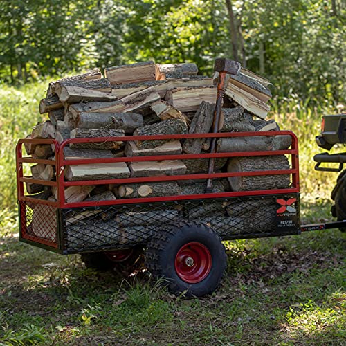 YUTRAX® HC1750 Trailer, Heavy-Duty Trailer, 1750 lb. Load Capacity, Heavy-Duty Steel Construction, Haul 28 Cub Feet, Minimal Assembly, Large Flotation Tires