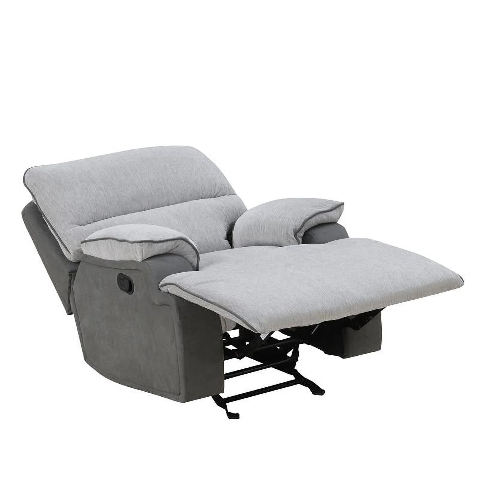 Steve Silver Cyprus Light Gray Fabric Recliner Chair