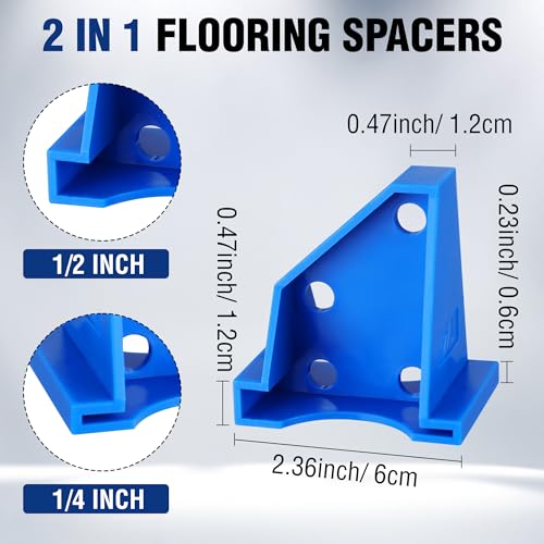 WORKPRO 40-Pack Floor Spacers, 2 in 1 Laminate Flooring Spacers with 1/2