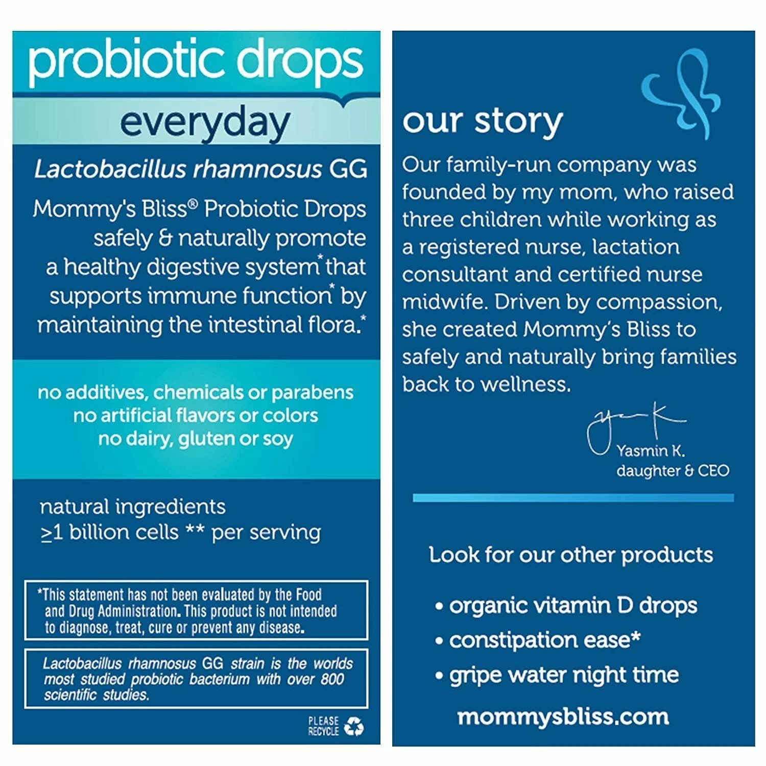 Mommy's Bliss Baby Probiotic Drops 0.34 oz (Pack of 4)