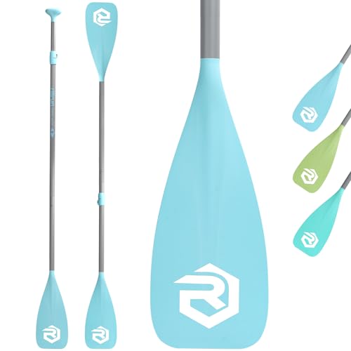 SUP Paddle - Paddle Board Paddle 4 Piece Stand Up Paddleboard Paddles Lightweight Floating Kayak Paddle - Light Blue - Lake Green - Light Green
