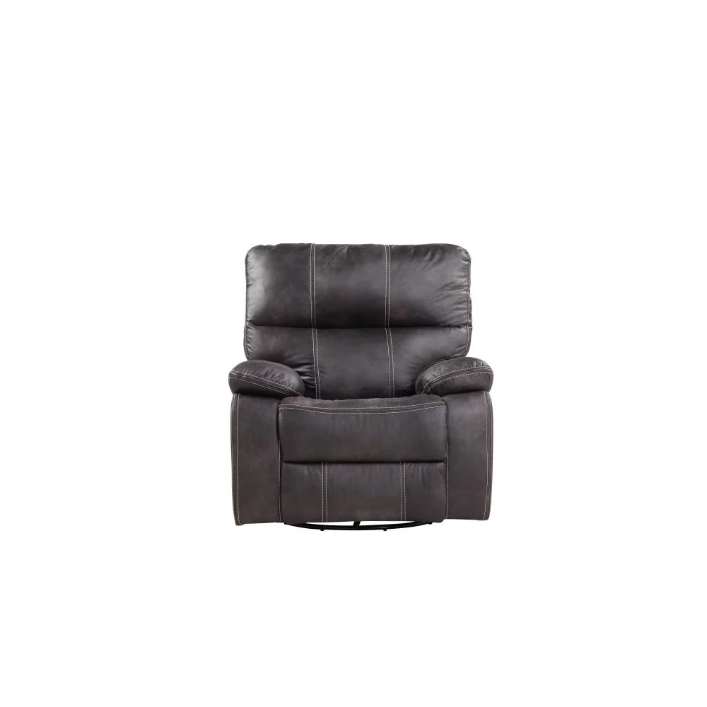 Wallace & Bay Hooper Dark Gray Swivel Reclining Glider with Swivel, Glide, And Recline Motion