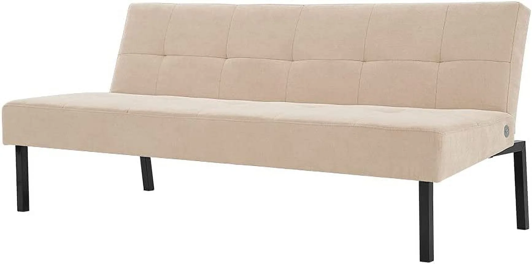 RUNFAYBIU Futon Sofa Bed  Convertible Sofa Small Couch Sleeper Linen Upholstered Home Recliner Reversible Loveseat Folding Daybed Guest Bed for Living Room Apartment Dorm Bonus Room  Beig