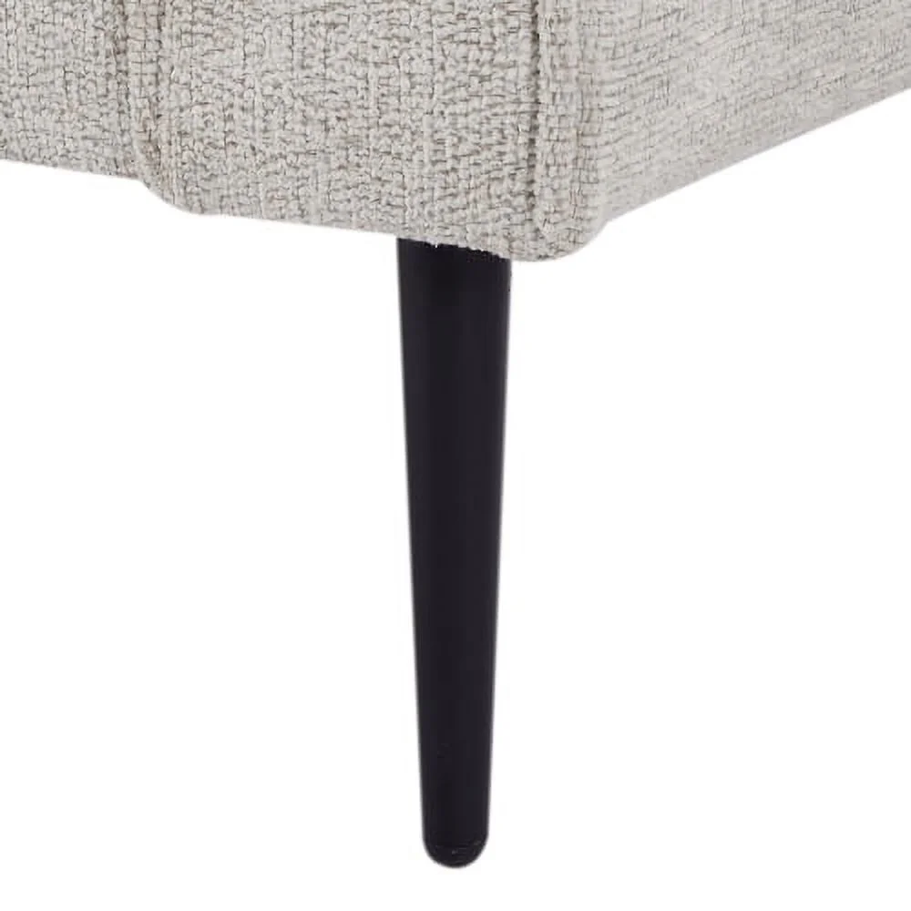 BSHTI Living Room Upholstered Sofa with high-tech Fabric Surface/ Chesterfield Tufted Fabric Sofa Couch, Large-White.