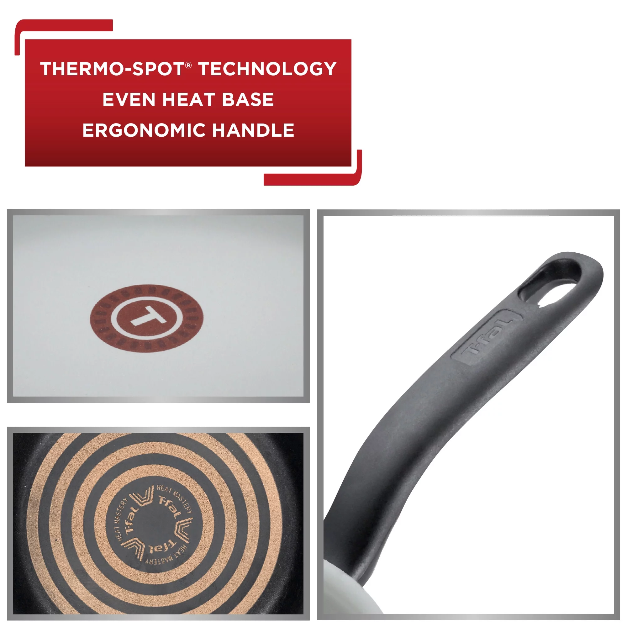 T-Fal Initiatives Ceramic Cookware 14 Piece Set Black