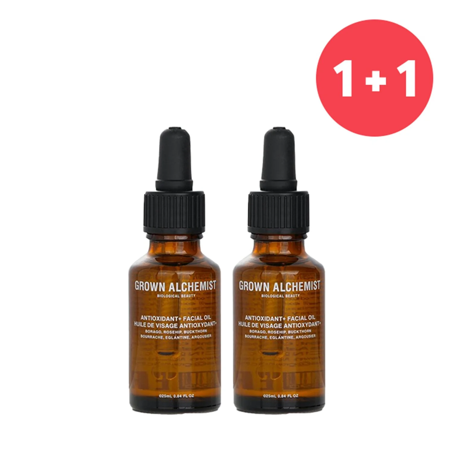 Grown Alchemist 【1+1 Set】Antioxidant + Facial Oil - Borago, Rosehip & Buckthorn   25ml/0.84oz