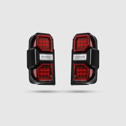 A Pair LED taillights for Ford bronco 2021-2025 taillight assembly, a pair of red lens taillight assemblies, Ford bronco 2021, 2022, 2023, 2025 models(2PCS) (A Pair-A)
