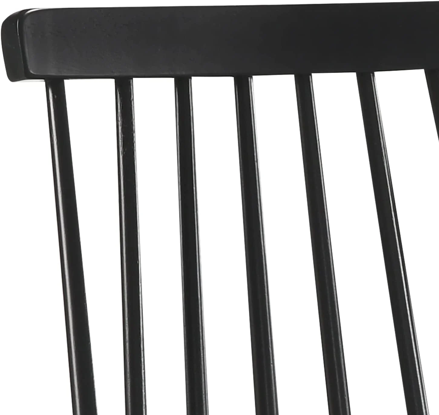 Dining Chairs Set of 2 Wood Dining Room Chair Black Spindle Side Kitchen Room Country Farmhouse Chairs Black