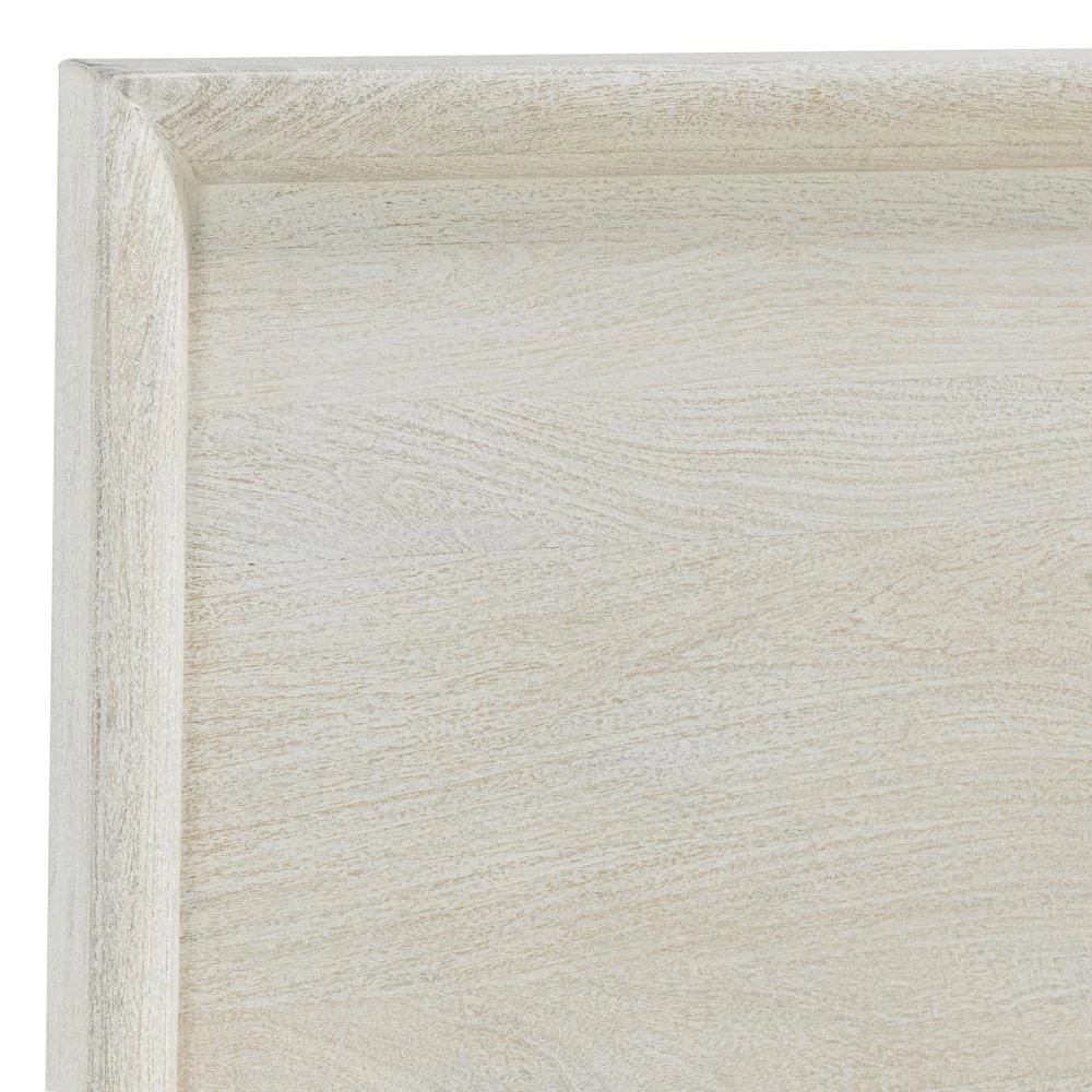 Classic Home Reece Mango Wood Queen Bed in White