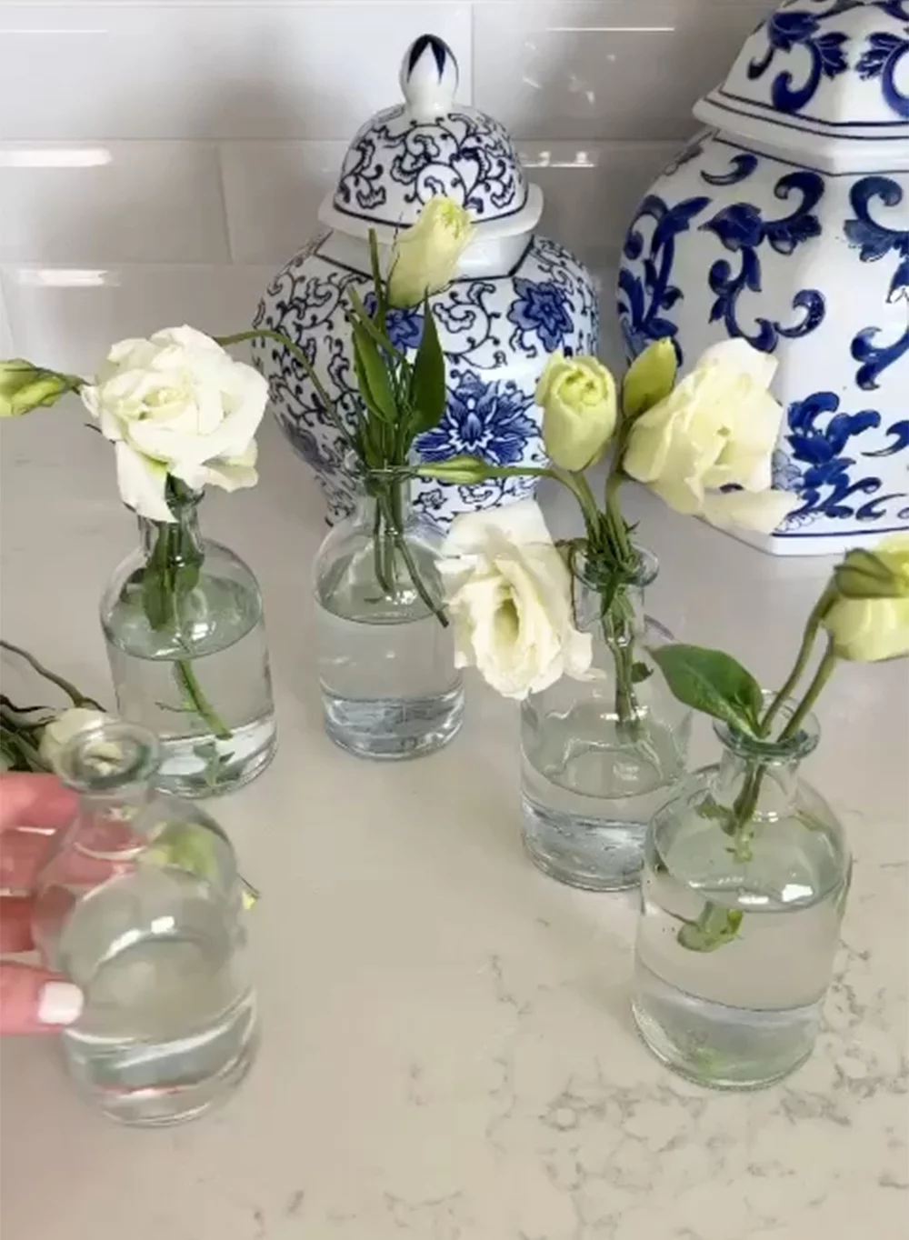 Serene Spaces Living Set of 48 Clear Bud Vases