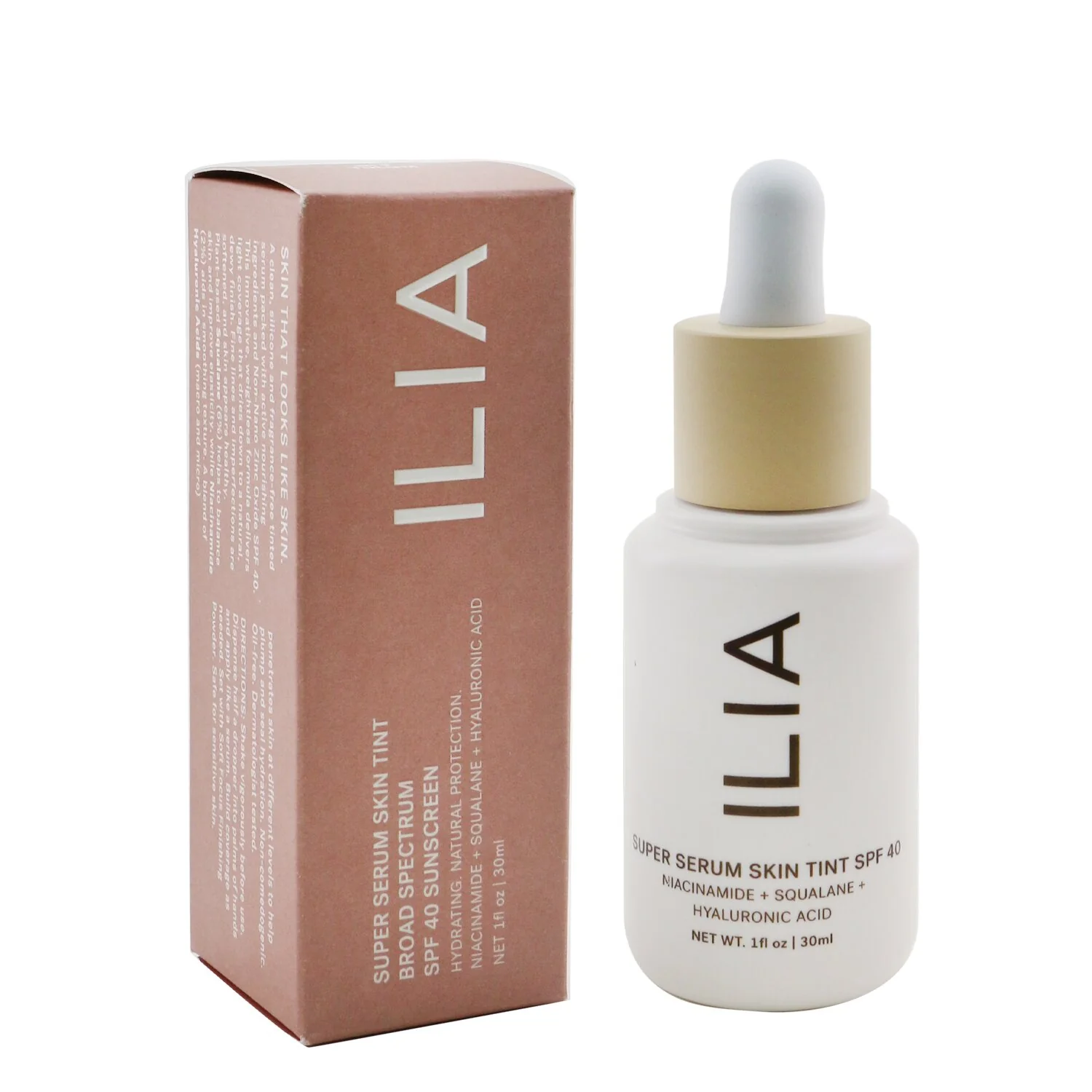 ILIA Super Serum Skin Tint SPF 40 - # ST12 Kokkini (Medium With Neutral Warm Undertones)  30ml/1oz