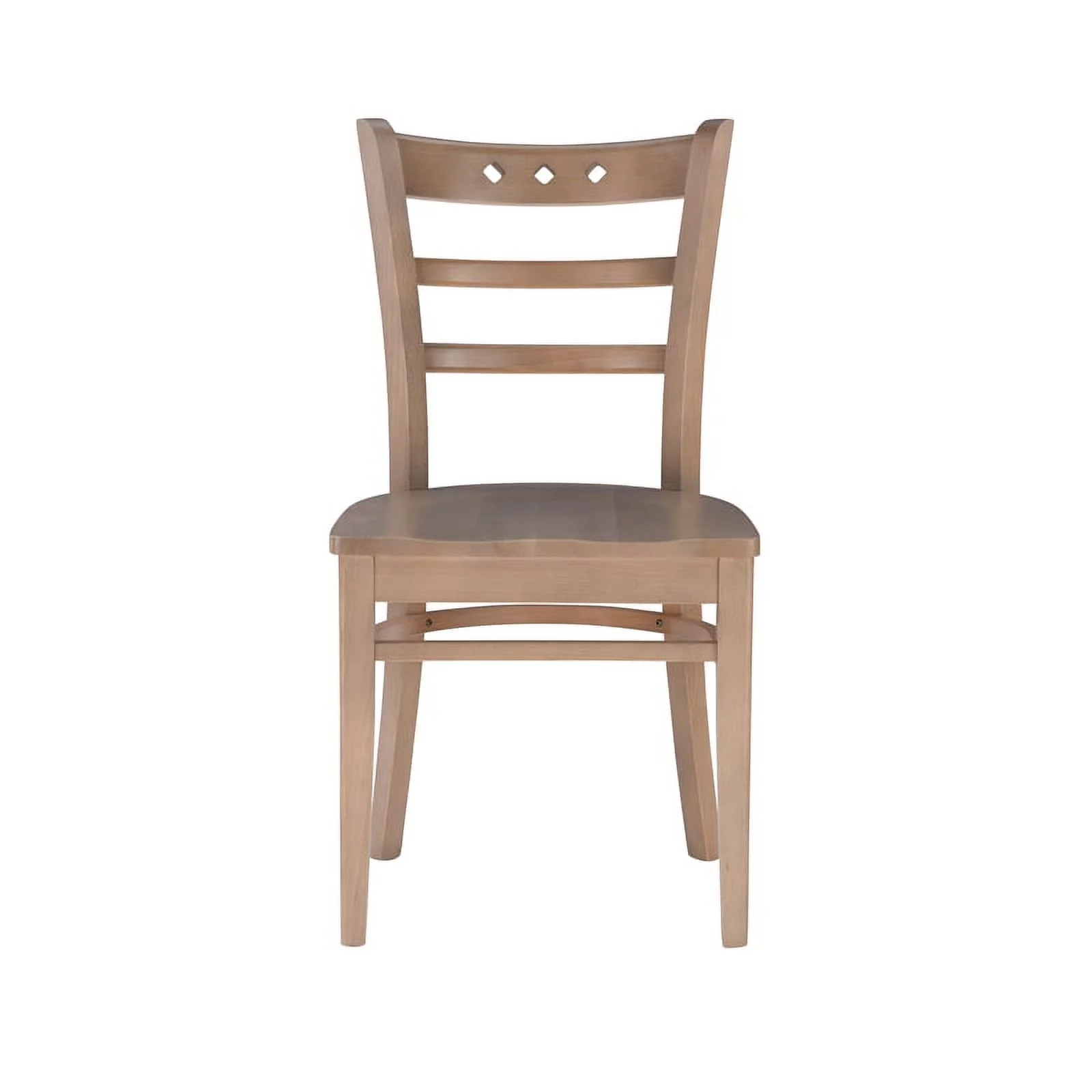 Linon Sloan Solid Wood Commercial Grade Set of Two Chairs in Natural