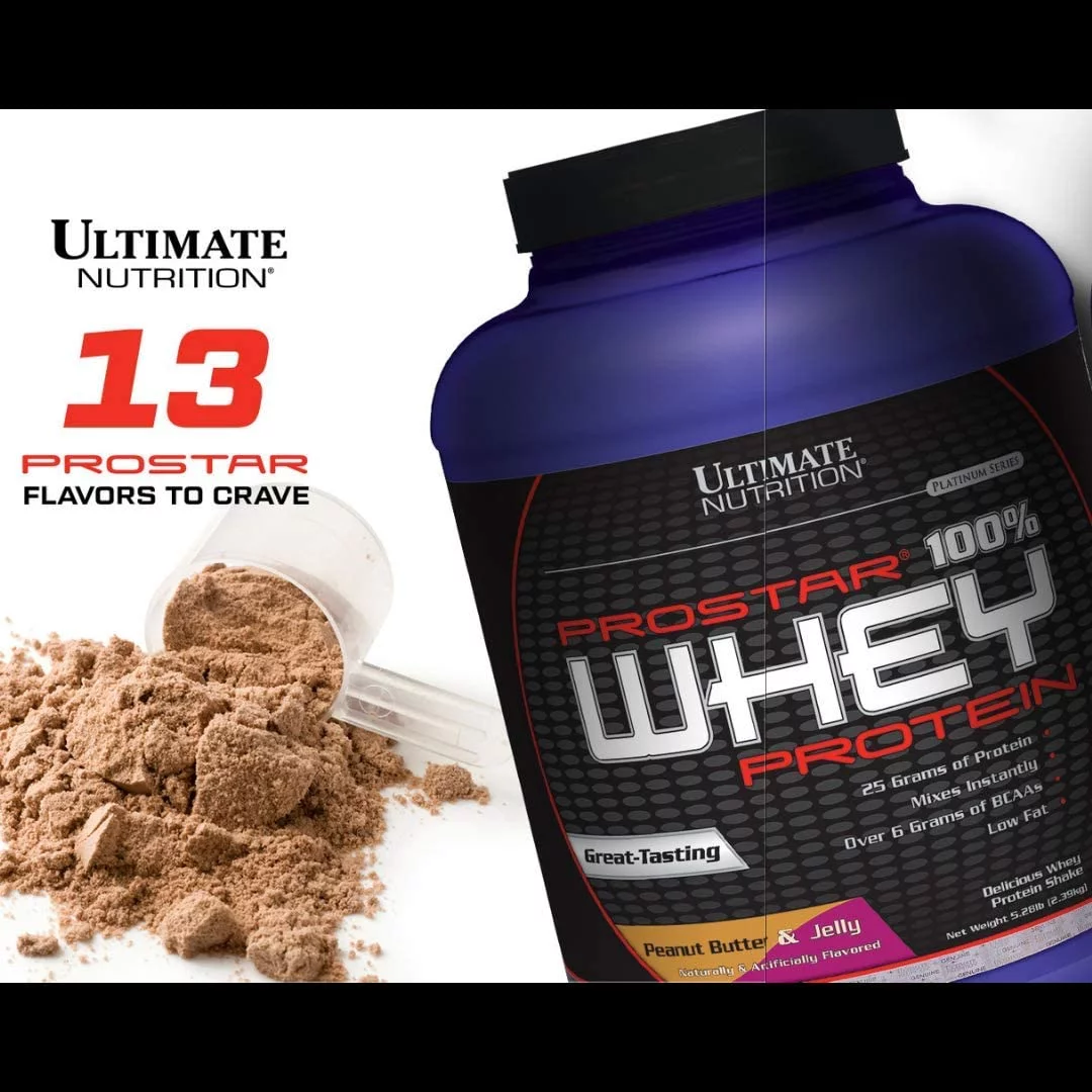 Ultimate Nutrition Prostar 100% Whey Protein Powder - Low Carb and Keto Friendly, Vanilla, 1 Pound