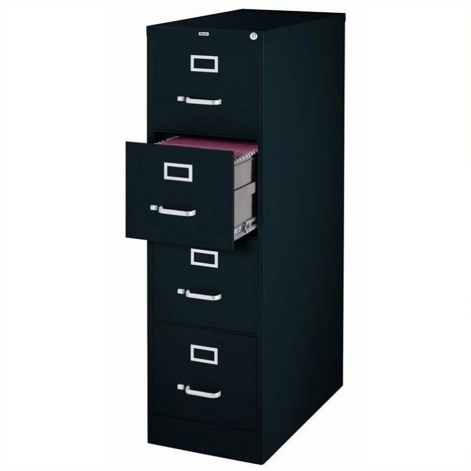 2500 Series 2 Piece Value Pack 4 Drawer Filing Cabinet in Black and Putty