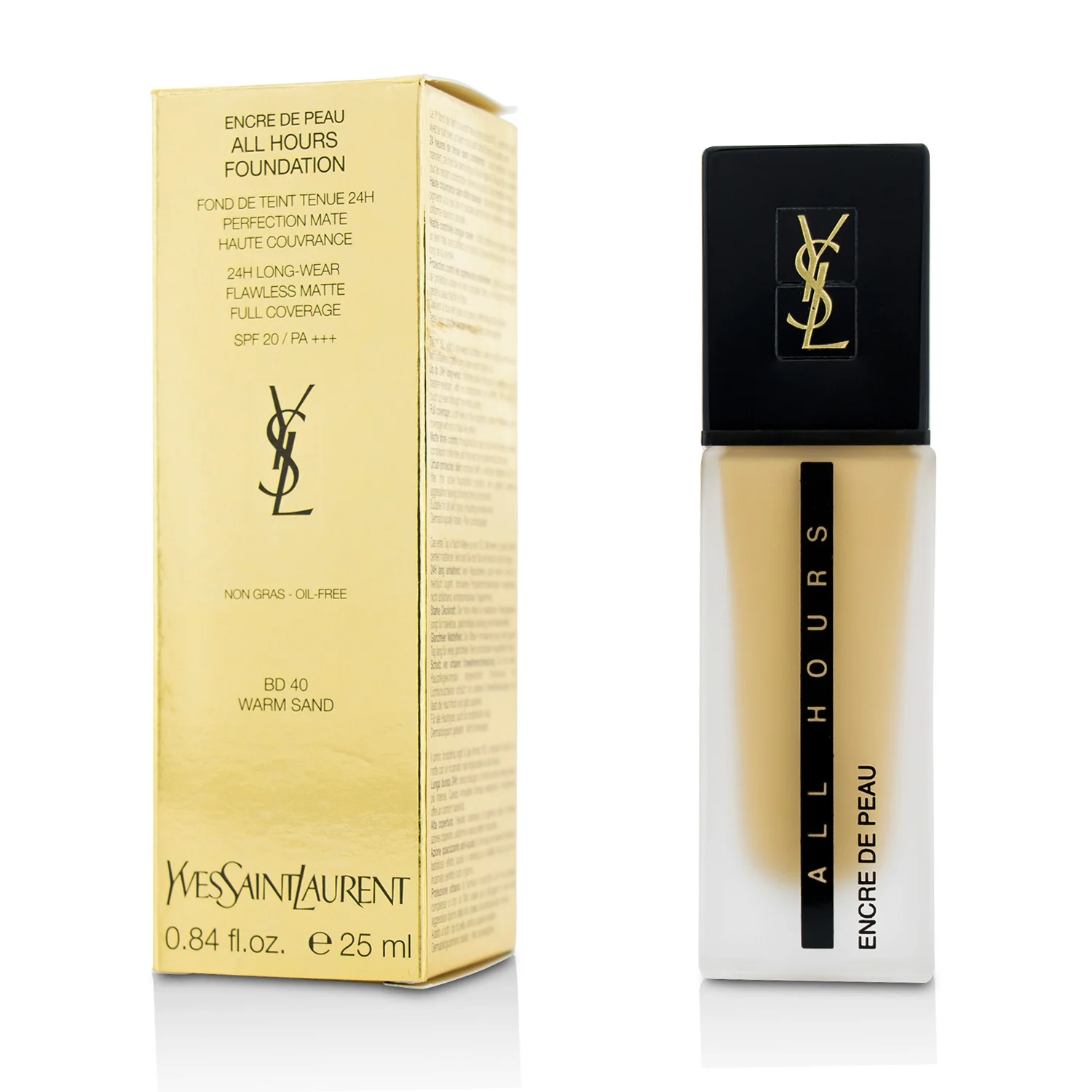 Yves Saint Laurent All Hours Foundation SPF 20 - # BR30 Cool Almond  25ml/0.84oz