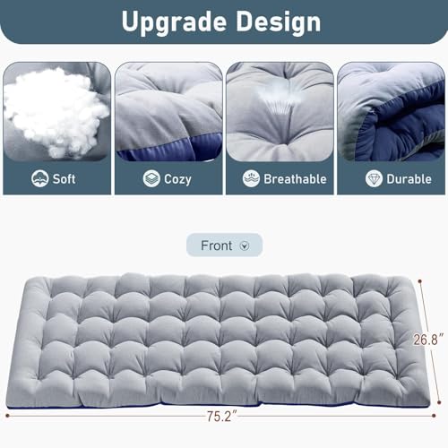 ABORON 4-in-1 Patio Lounge Chair & Sun Tanning Bed, Folding Heavy Duty Chaise with 500LB Load Capacity, Adjustable Portable Chair for Home, Garden, Beach, Office, Camping & Sunbathing