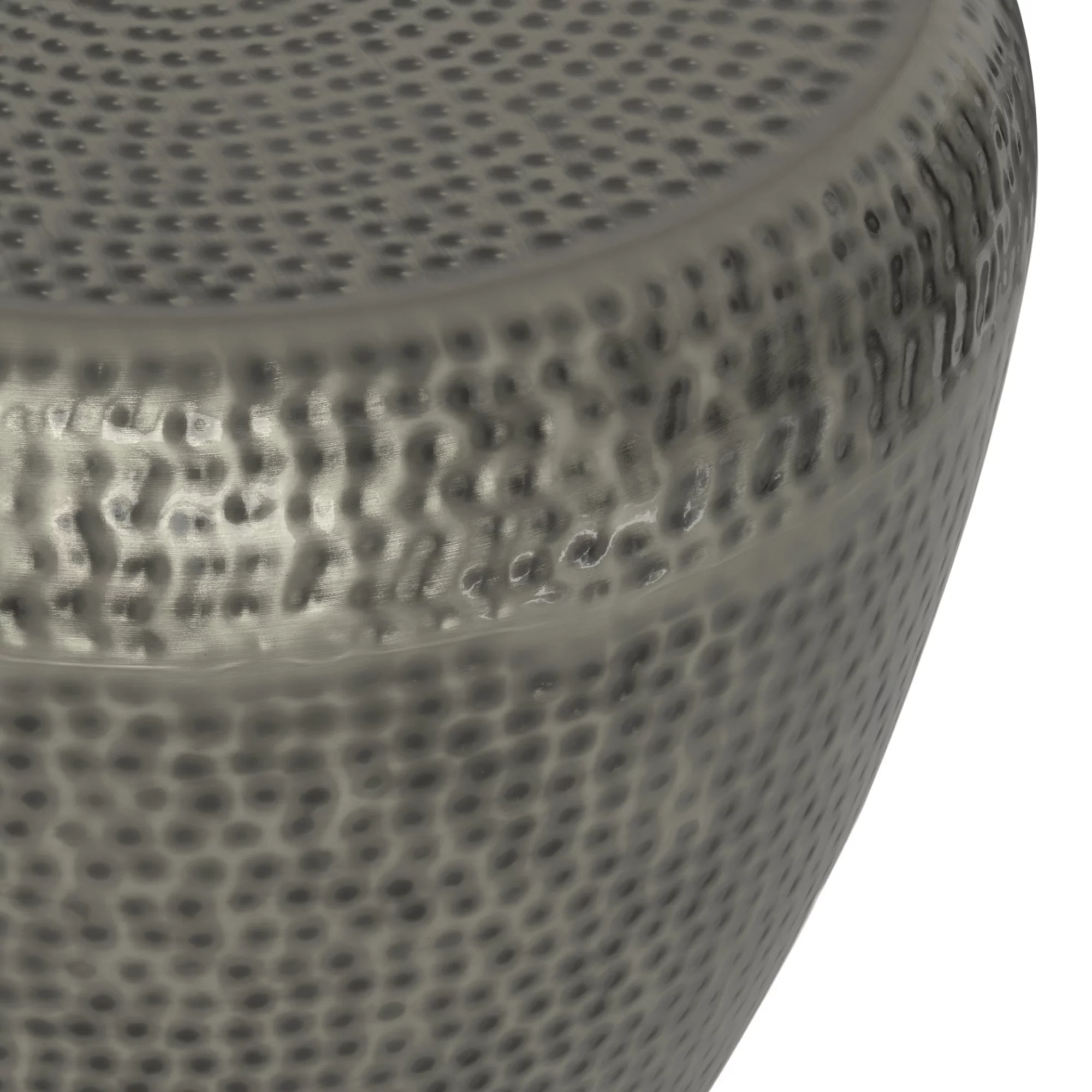 Simpli Home Preston Modern Industrial 22 inch Wide Metal Metal Side Table in Antique Silver , Fully Assembled