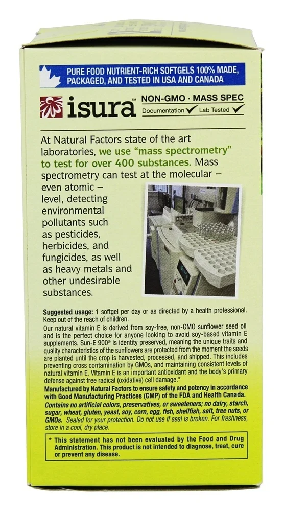 Whole Earth & Sea - Pure Food Sunflower Vitamin E 400 IU - 90 Softgels