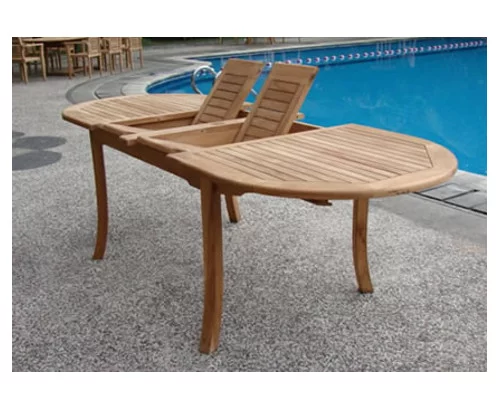 Teak Dining Set:10 Seater 11 Pc - Large 117
