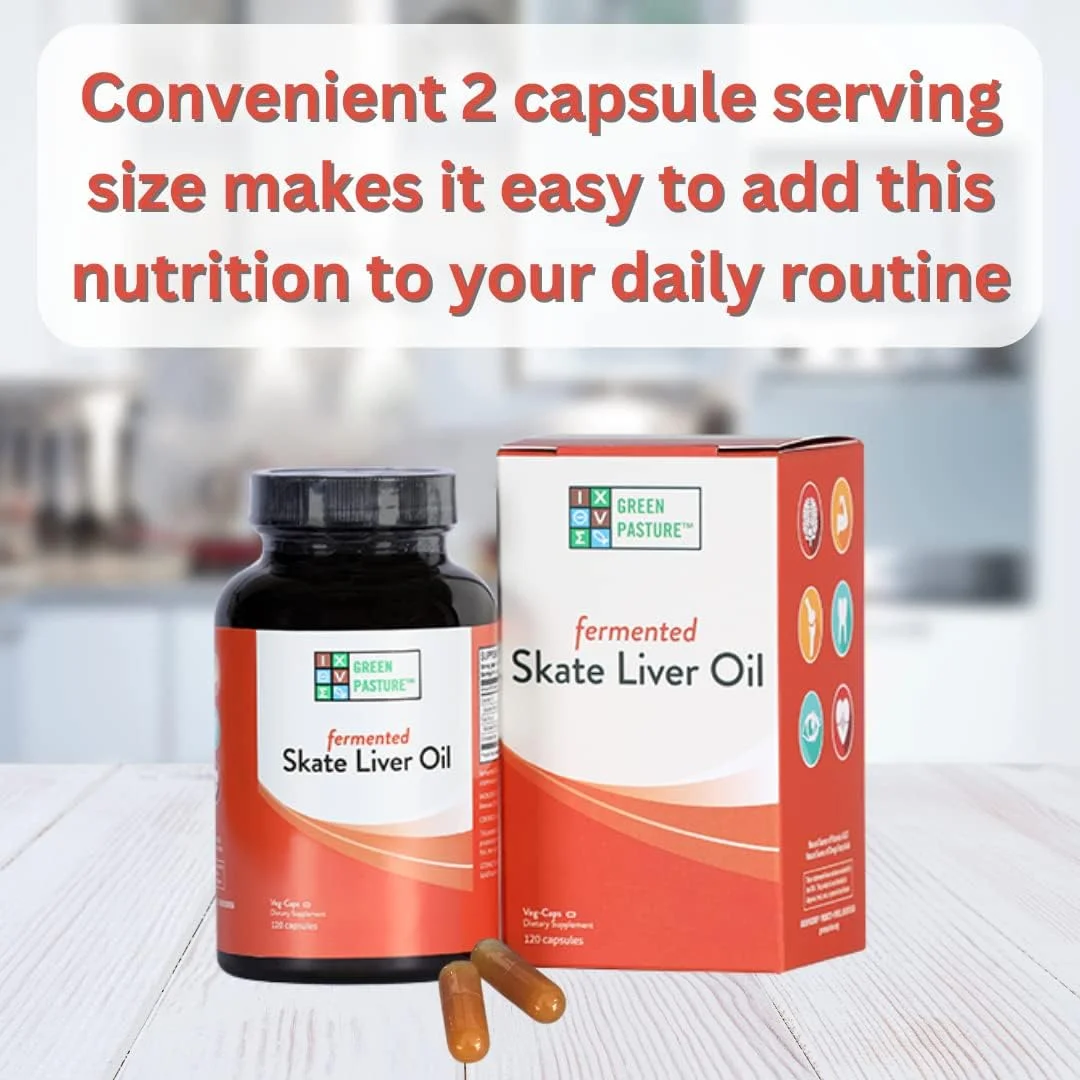 Green Pasture Fermented Skate Liver Oil 120 Caps