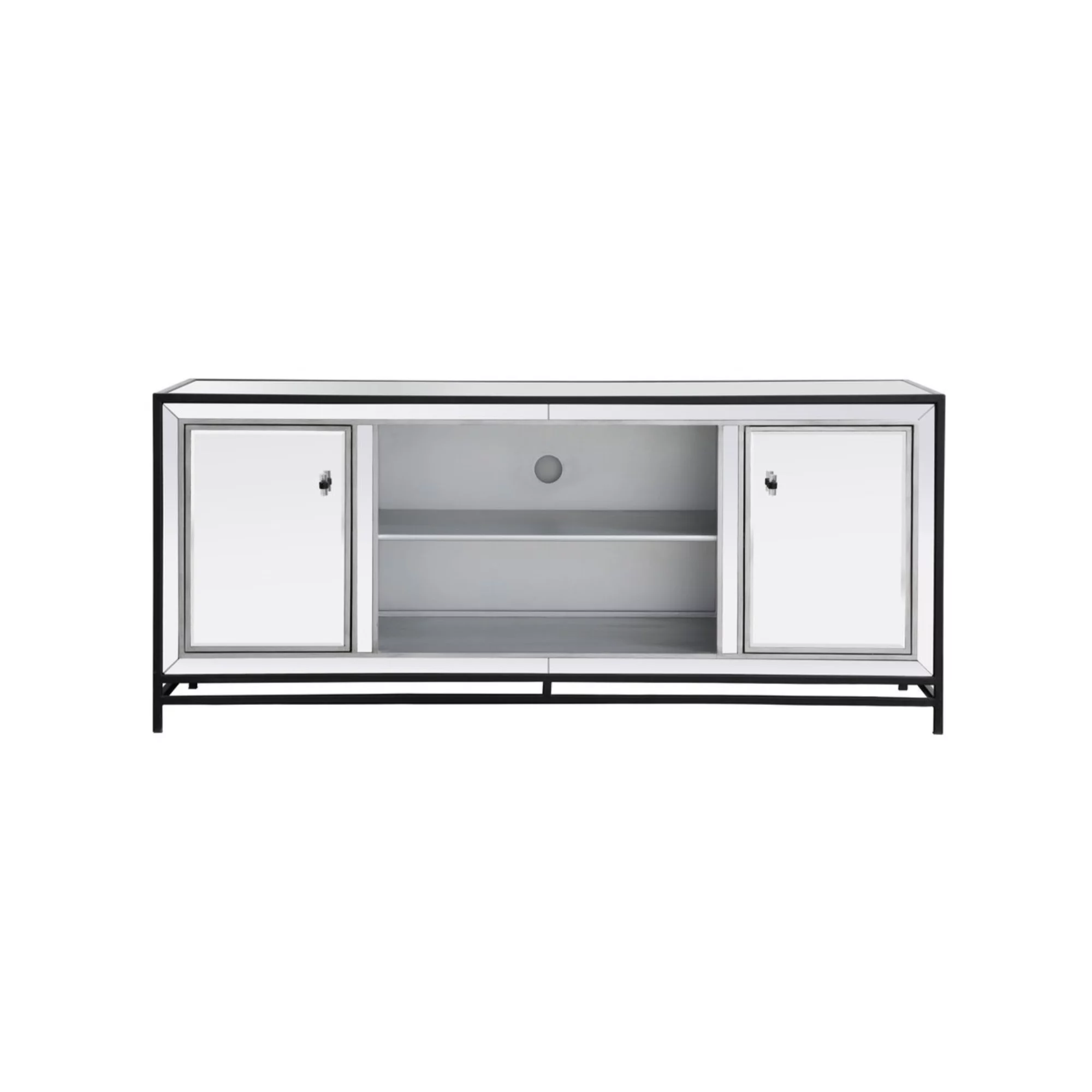 Elegant Decor James Mirrored TV Stand for TVs up to 55
