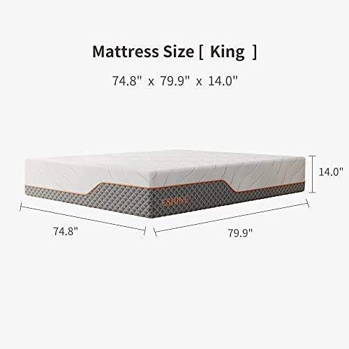 Split King Adjustable Bed Frame with Mattress - 14” Luxury Hybrid Mattress, Smart APP Contorl, Massage, Zero Gravity, Anti-Snore, 5 Minutes Installation, Head and Foot Incline, Medium Soft, Split King