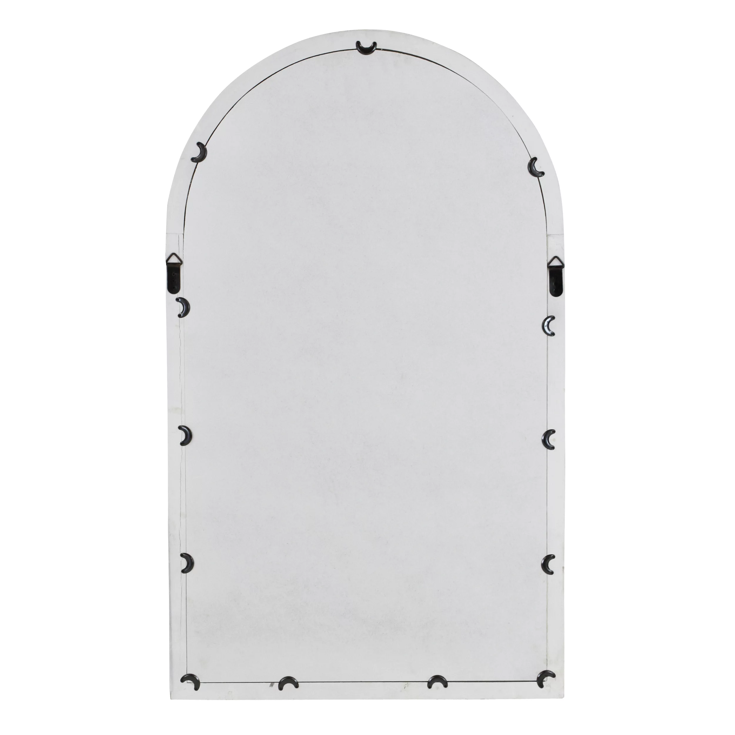 Arched Window Wall Mirror Cottage Chic White 42