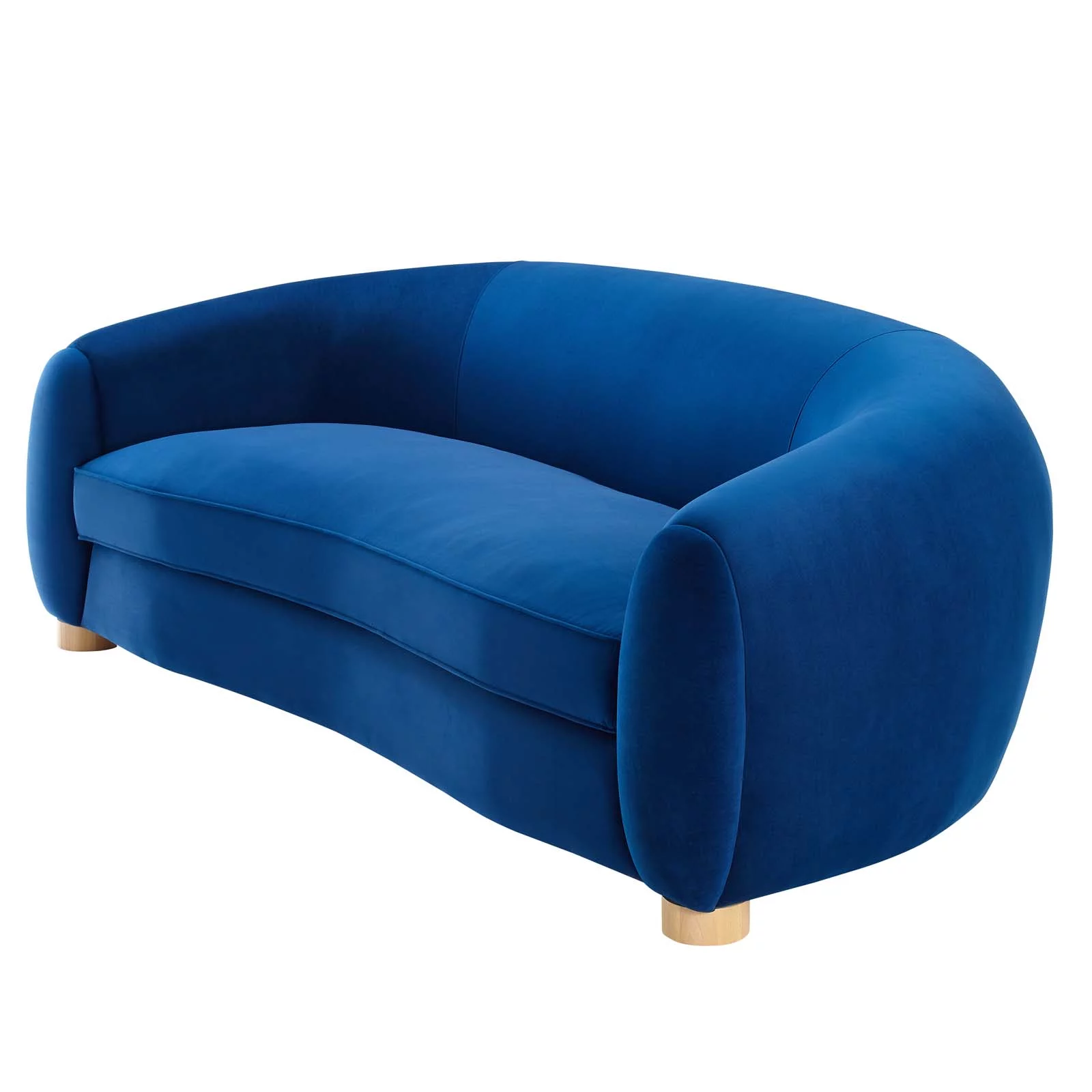 Sofa, Velvet, Blue Navy, Modern Contemporary Urban Design, Living Lounge Room Hotel Lobby Hospitality