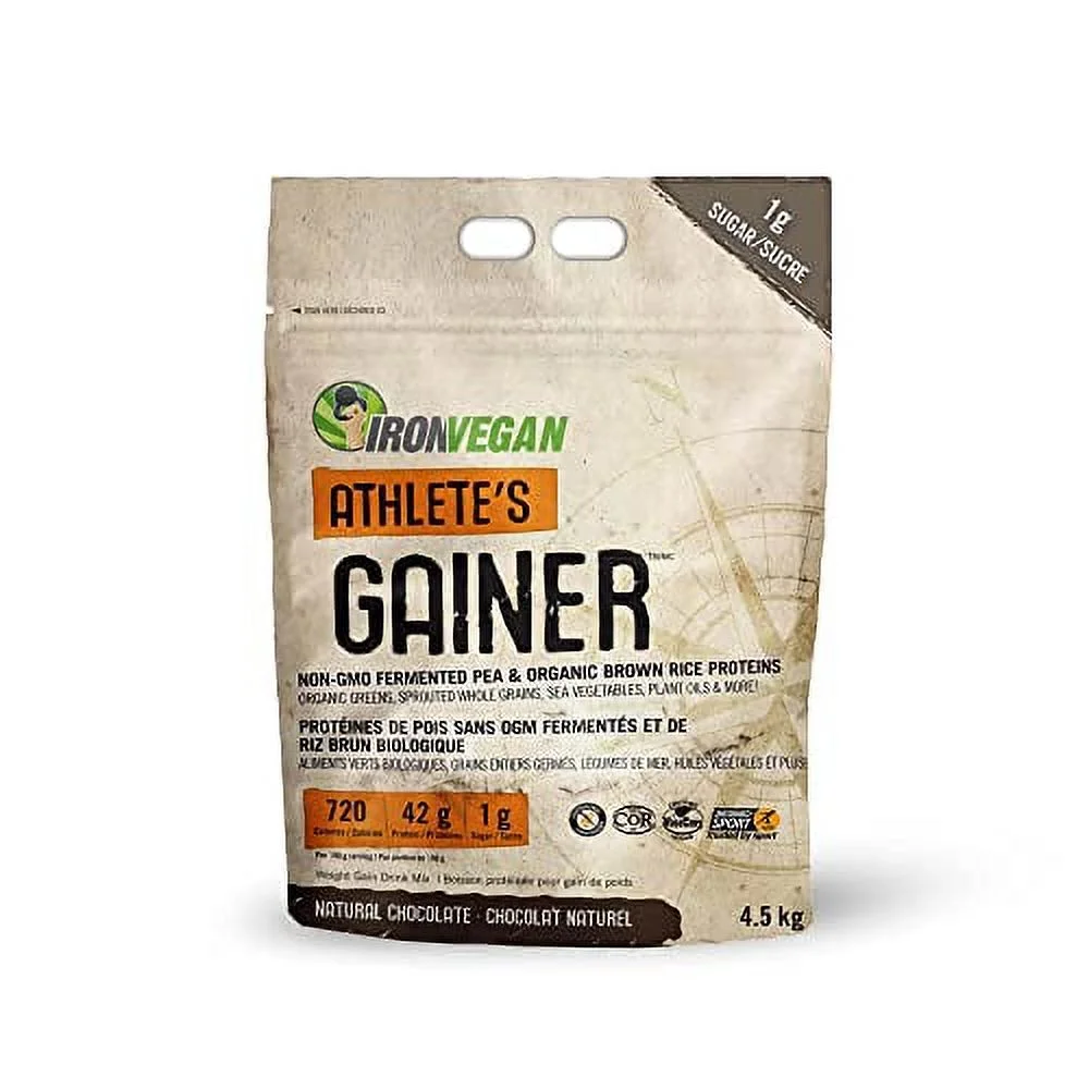 Iron Vegan Athlete's Gainer Chocolate, 10 lbs