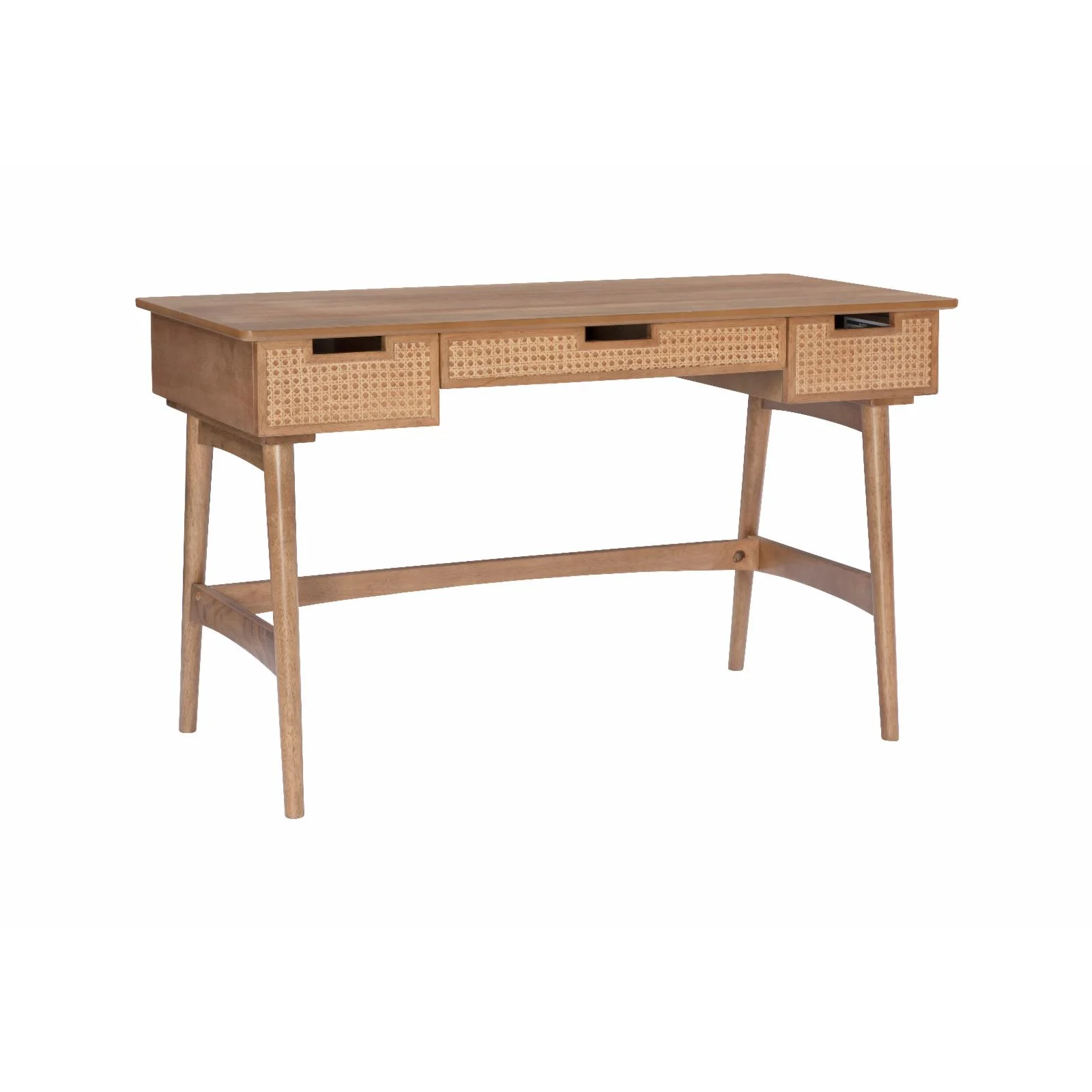 Linon Home Decor  30.51 x 50.94 x 23.5 in. Ryker Rattan Desk, Natural