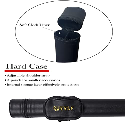 Pool Cue Stick,Billiard Cue Sticks with Hard Case Low Deflection Shaft Professional Billiard Pool Cues Sticks 19.5-21 oz cue Stick