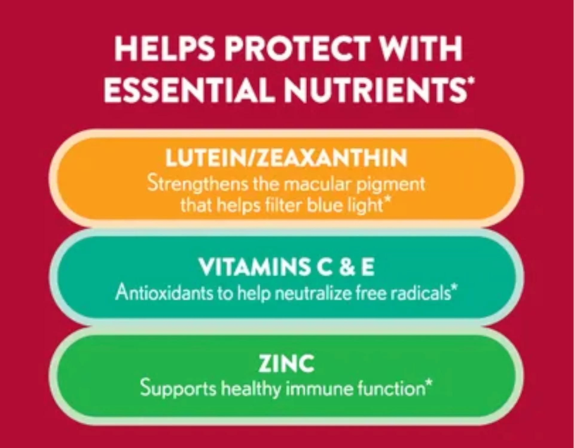 Ocuvite Eye Vitamin & Mineral Supplement, Eye Health Adult Gummies, Contains Lutein & Zeaxanthin, 60 Gummies, 4-Pack