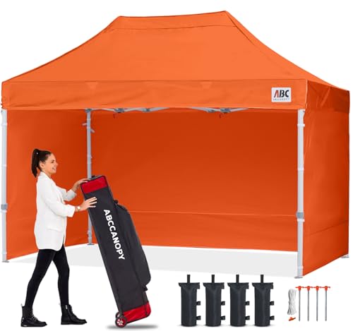 ABCCANOPY Easy Pop Up Canopy Tent with Sidewalls 10x10 Commercial -Series, White