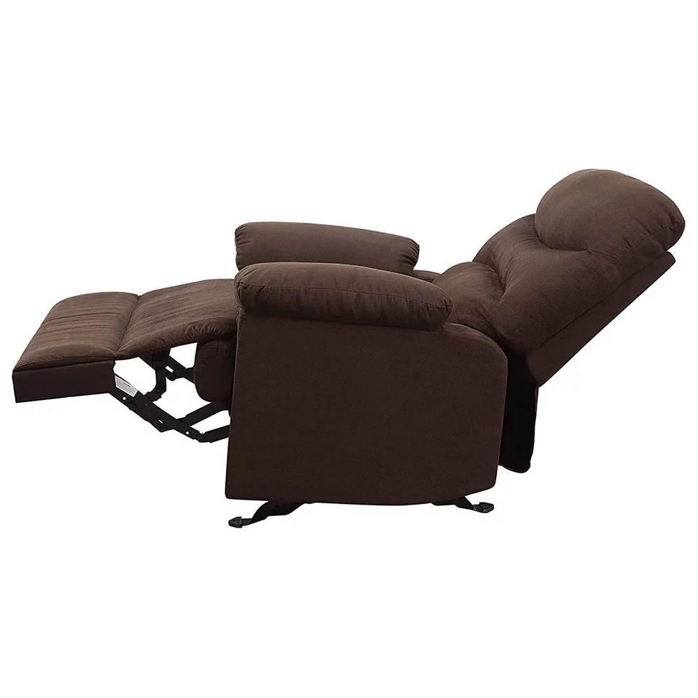 Acme Furniture Arcadia Recliner in Chocolate Microfiber