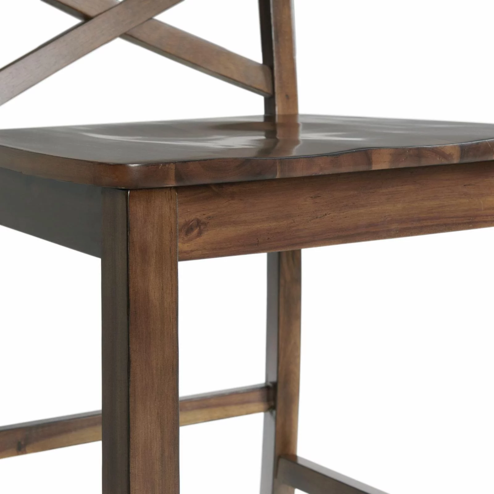 Regan 6PC Counter Height Dining Set in Cherry Table  4 Side Chairs and Bench