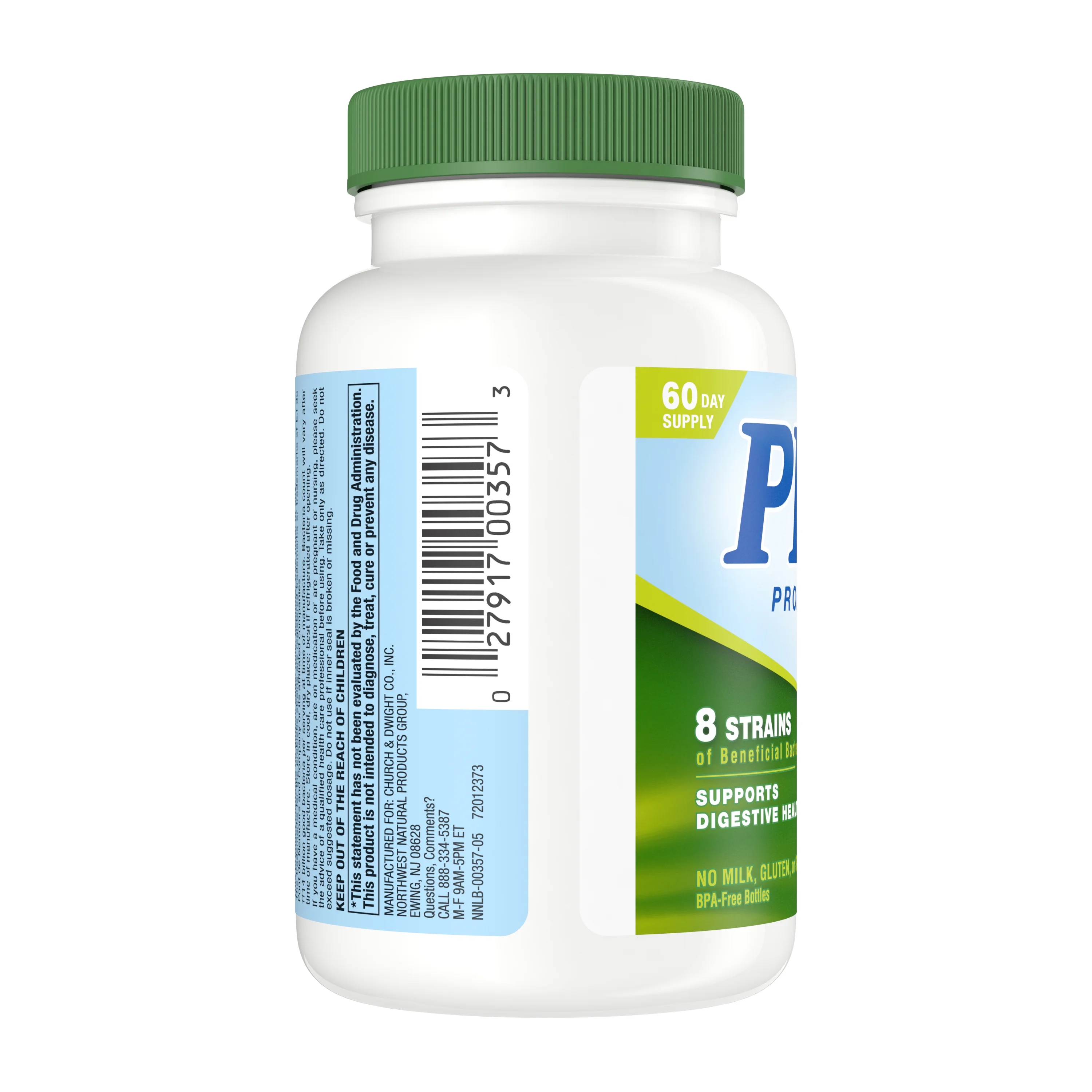 4 Pack Nutrition Now PB 8 Pro-Biotic Vegetarian Supplement, 120 Count each