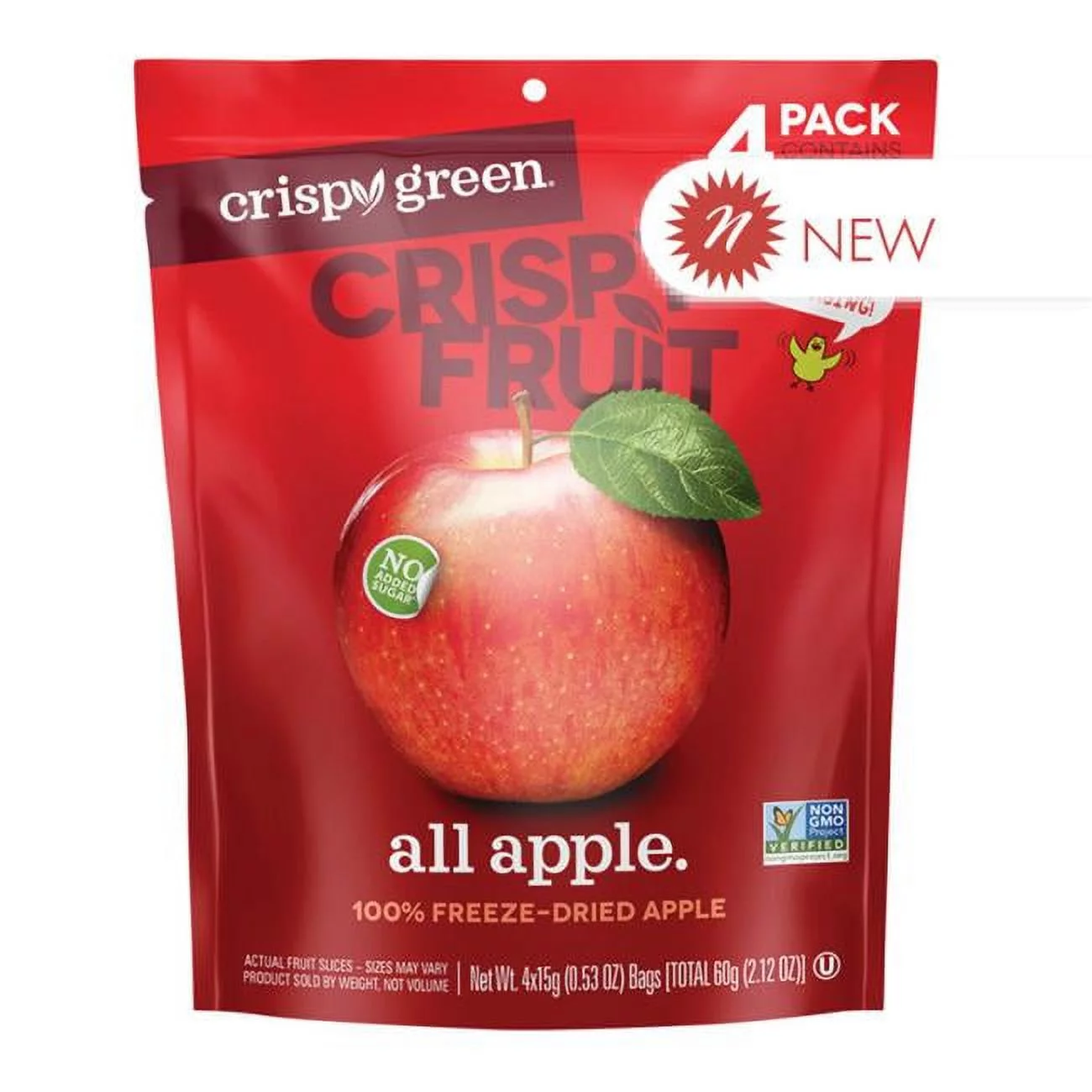Crispy Green  2.12 oz All Apple Dried Fruit Multi Pack - Pack of 8
