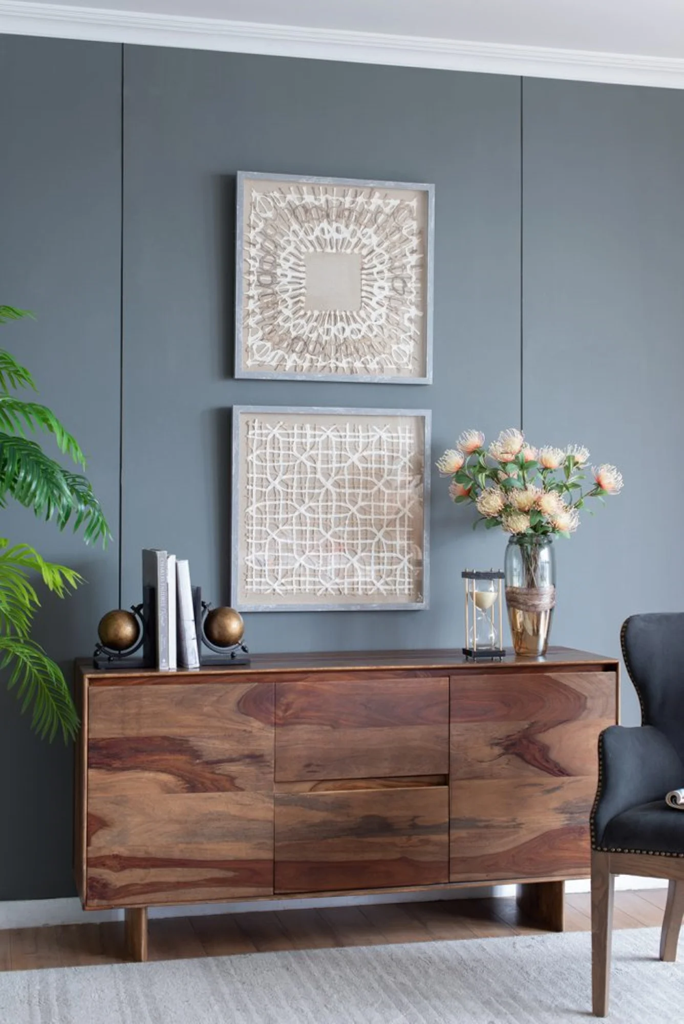 CC Home Furnishings Lucinda Shadow Box Framed Wall Art - 23.5