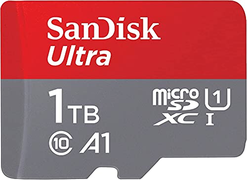 SanDisk 1 Terabyte Ultra Class 10 Memory Card 1TB Memory Card for OLED Nintendo Switch Gaming Console (SDSQUA4-1T00-GN6MN) UHS-I Bundle with (1) Everything But Stromboli SD & MicroSDXC Card Reader