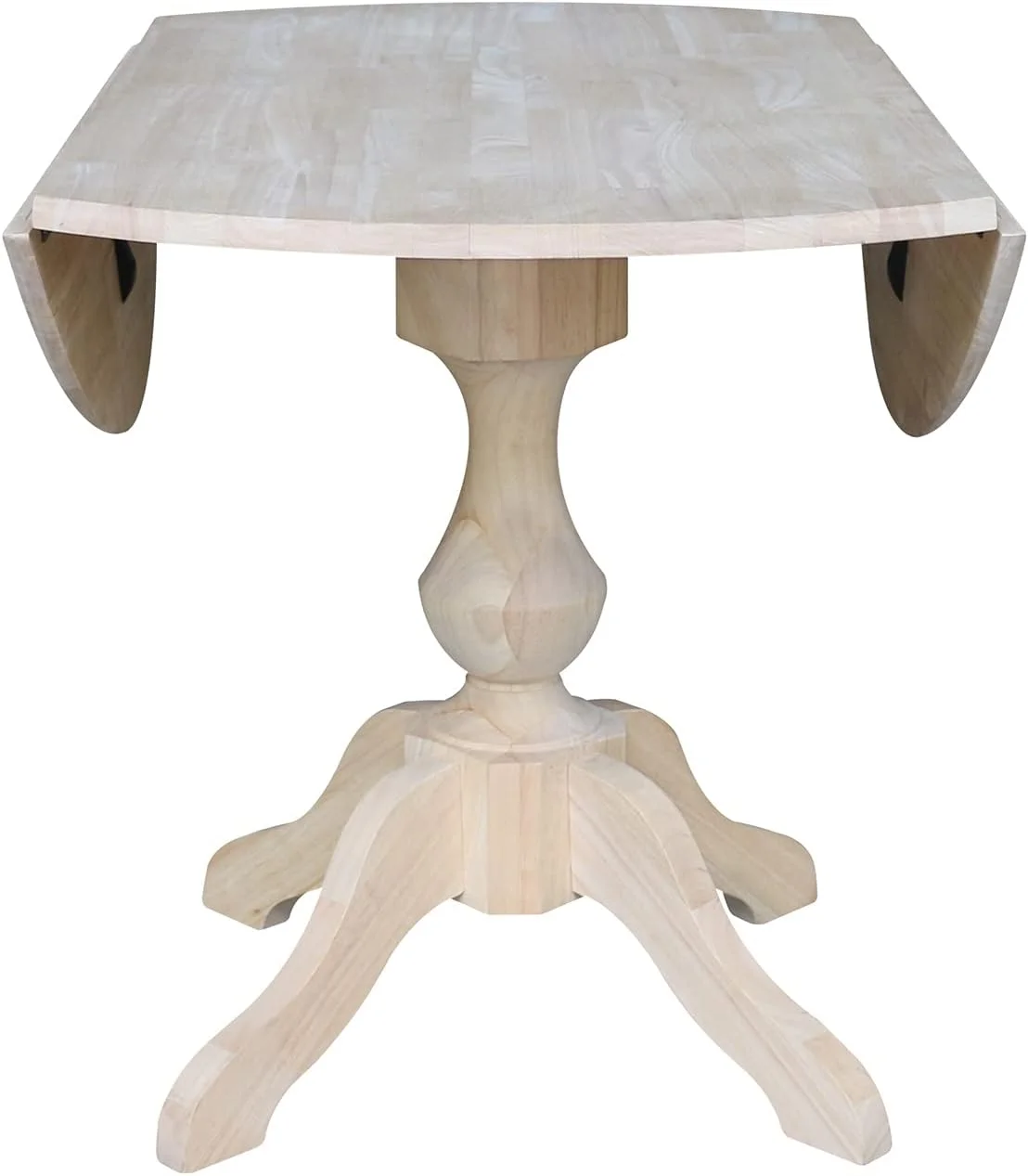 Round Dual Drop Leaf Pedestal Table-30.3
