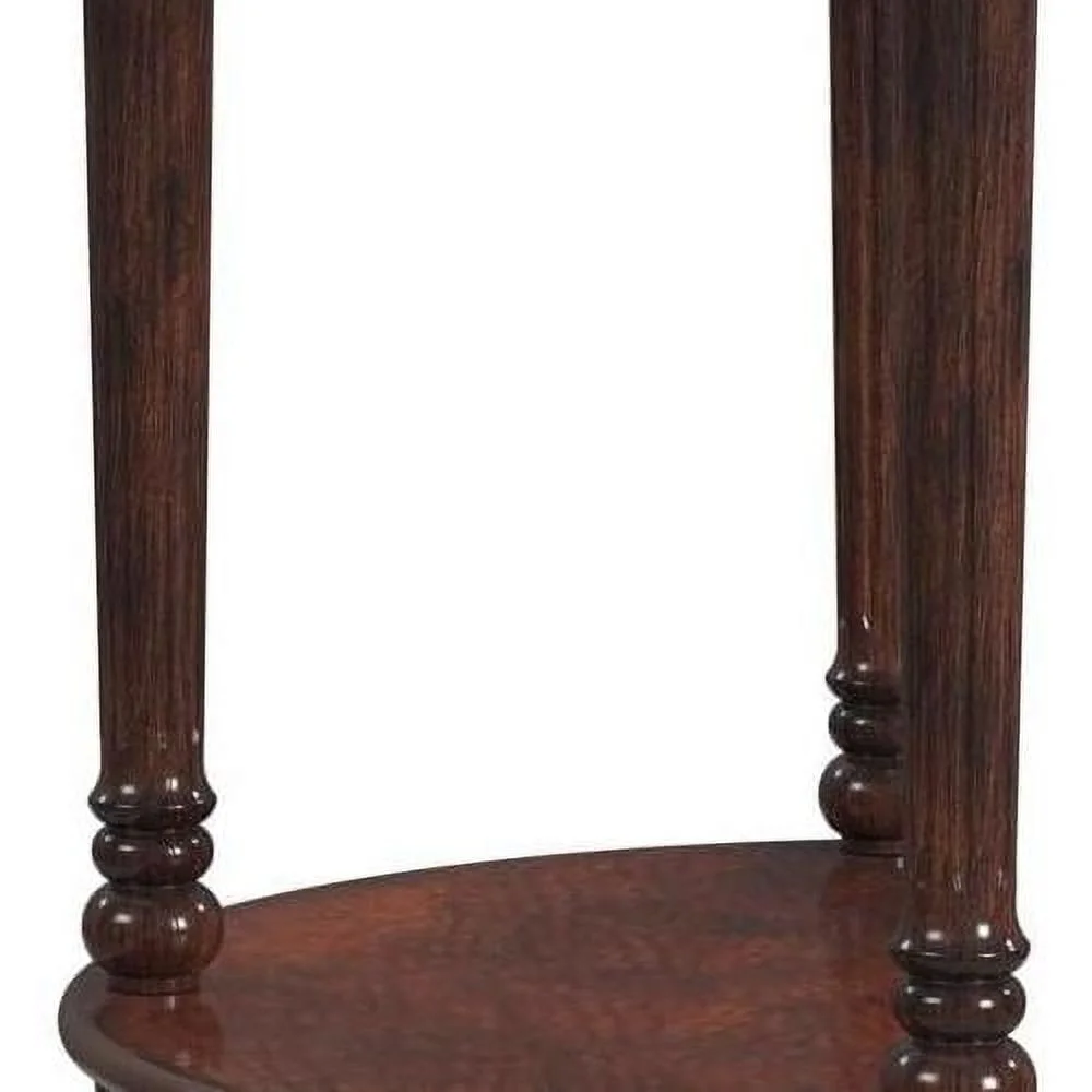 Bellini Demilune Console Table - Cherry Brown