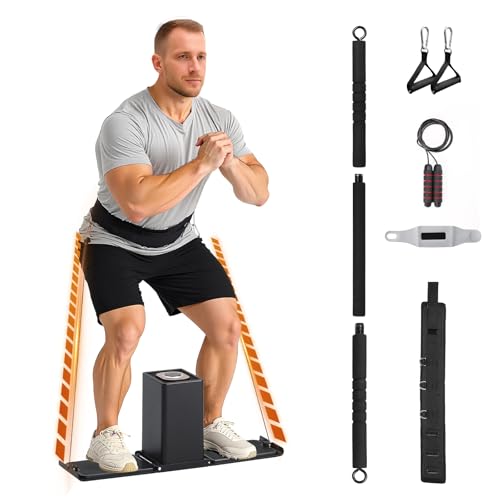 SR3 Pro Smart Home Gym Equipment ，Max 180lbs Resistance All in One Gym Portable Full Body Workout Cable Machine with Ambient Light,at Home Gym Travel | Foldable Gym & Home Exercise Equipment