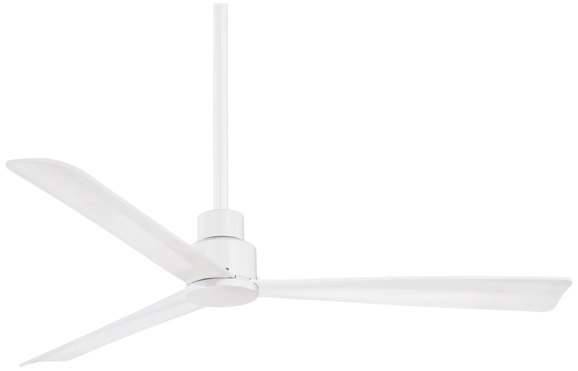 Minka-Aire Simple 52-Inch 3-Blade Ceiling Fan in Flat White Finish W/ Flat White Blades - F787-WHF