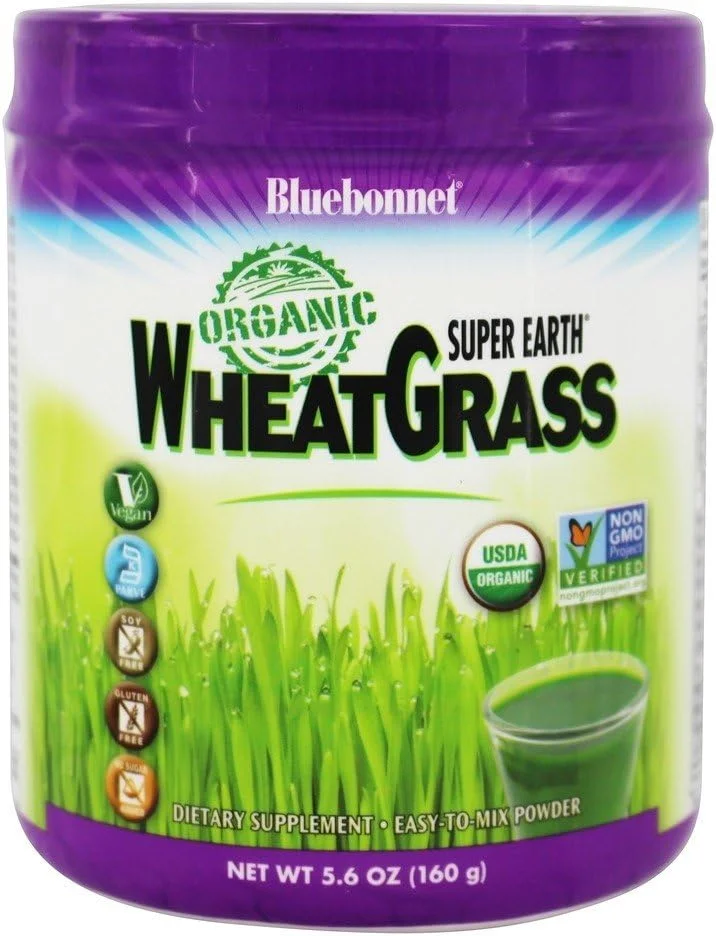Bluebonnet Nutrition Super Earth Organic WheatGrass - 5.6 oz
