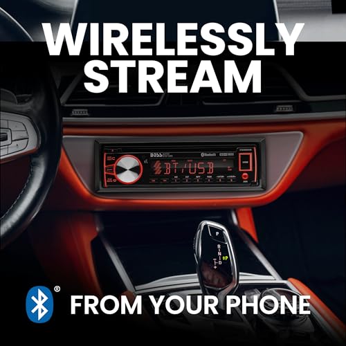 BOSS Audio Systems 656BCK Car Stereo Package - Single Din, Bluetooth, CD MP3 USB AM FM Radio, 6.5 Inch 2 Way Full Range Speakers, Black