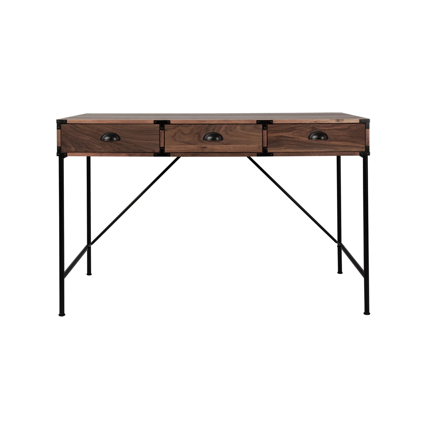 Brunei 47 in. Wide 3 Drawer Writing Desk