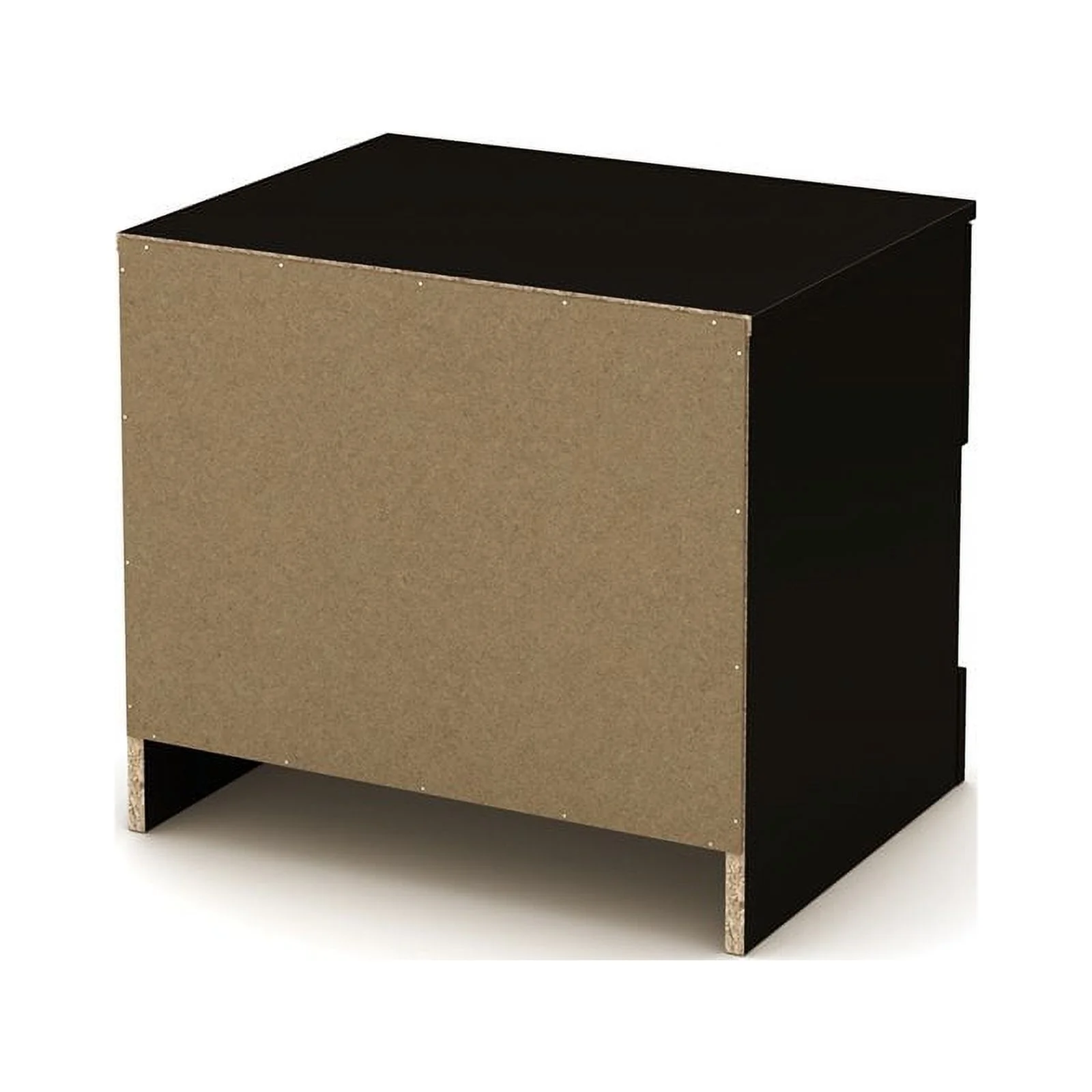 Home Square 2-Piece Set with Nightstand and 5-Drawer Chest in Pure White Finish